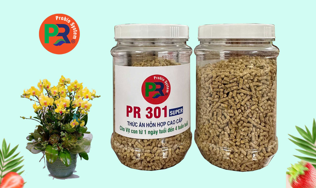 Thức ăn hỗn hợp cao cấp cho vịt con từ 1 ngày tuổi đến 4 tuần tuổi